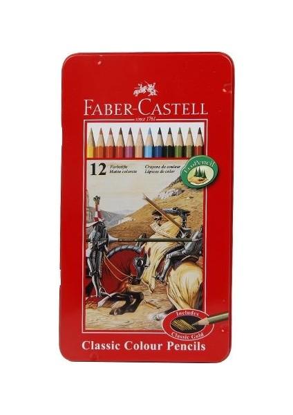 Metal Kutu Boya Kalemi 12 Renk