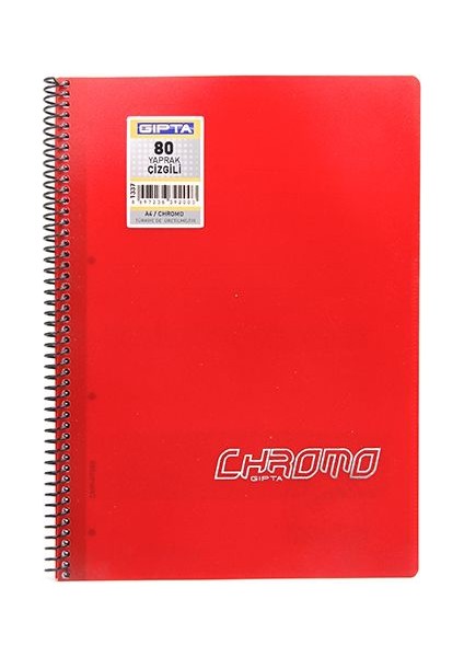 Chromo Spiralli Pp Kapak Defter A4 80 Yaprak Çizgili