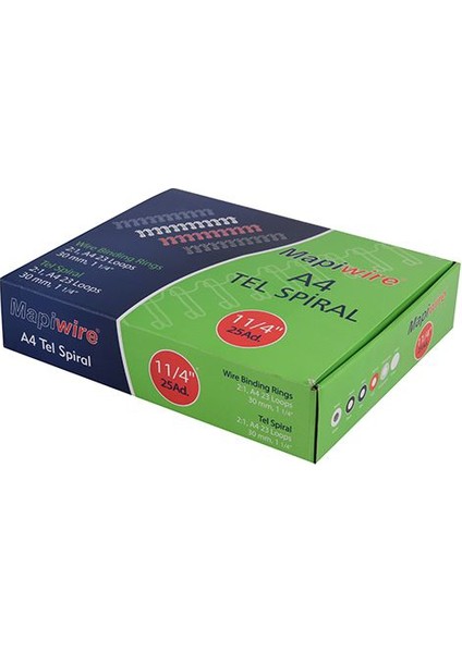Kutu Tel Spiral 1 1 - 4 Beyaz 25'li fiyatları