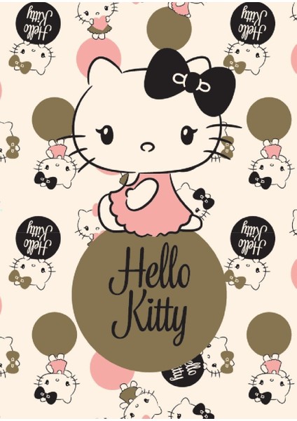 My Note Hello Kitty Campus Koyu Yeşil 26 x 18.5 Cm 40 Yp Kareli Defter