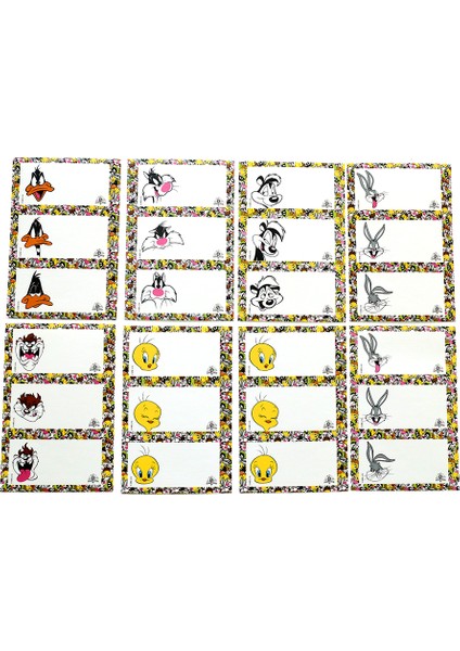 My Note Looney Tunes Bugs Bunny Okul Etiketi