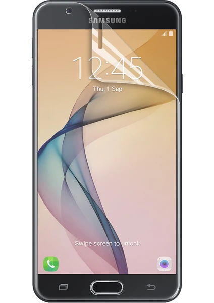 Samsung Galaxy J7 Prime Kavisler Dahil Tam Ekran Kaplayıcı Şeffaf Koruyucu Film