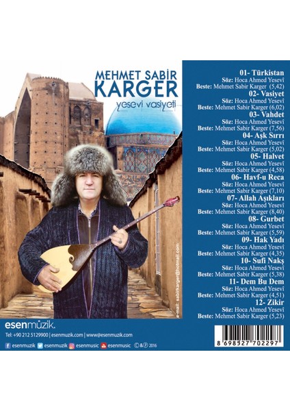 Mehmet Sabir Karger - Yesevi Vasiyeti ( CD )