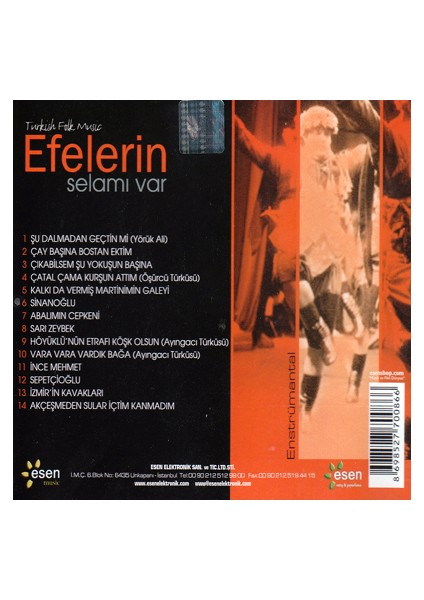 Mehmet Erenler - Efelerin Selamı Var (CD)