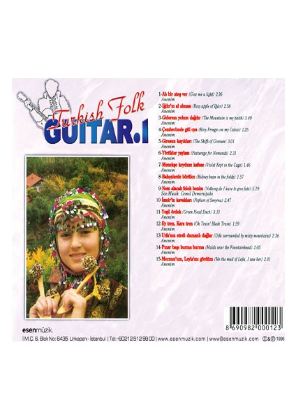 Tarık Öcal - Turkish Folk Guitar 1 (CD) fiyatları