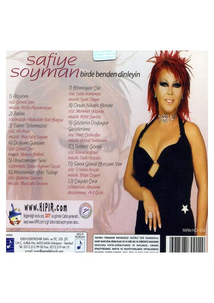 Safiye Soyman - Birde Benden Dinleyin ( CD )
