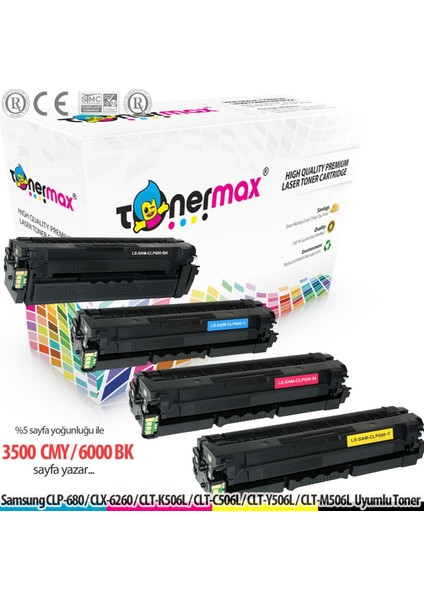 Samsung CLX-6260 / CLT-K506L Muadil Toneri