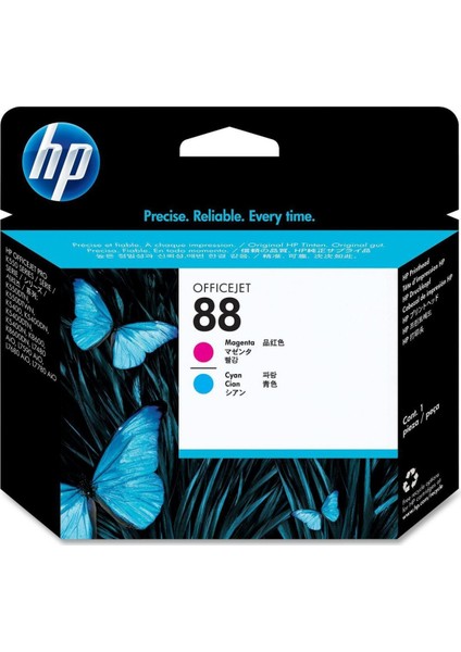 88 C9382A Mavi ve Kırmızı Baskı Kafası / HP Officejet Pro K550 / K5400 / K8600 HP Officejet Pro L7480 / L7580 / L7590 / L7680 / L7780 Baskı Kafası
