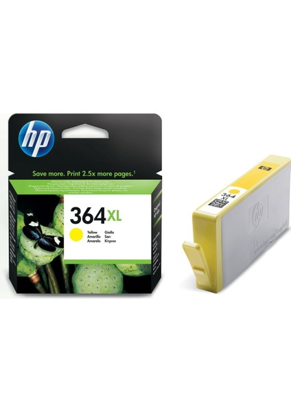 364XL CB325E Yüksek Kapasite Sarı Orjinal Kartuş HP Photosmart B8550 C53244 C5380 C63244 C6380 D5460 5510 Kartuş