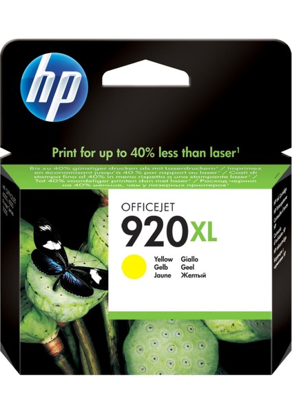 920XL CD974A Yüksek Kapasite Sarı Orjinal Kartuşu , HP Officejet 6000 / 6500 / 6500A / 7000 / 7500 / 7500A Yüksek Kapasite Sarı Orjinal Kartuşu