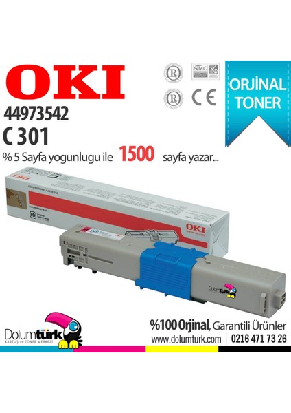 44973542 / C301 / MC342 Kırmızı Orjinal Toneri