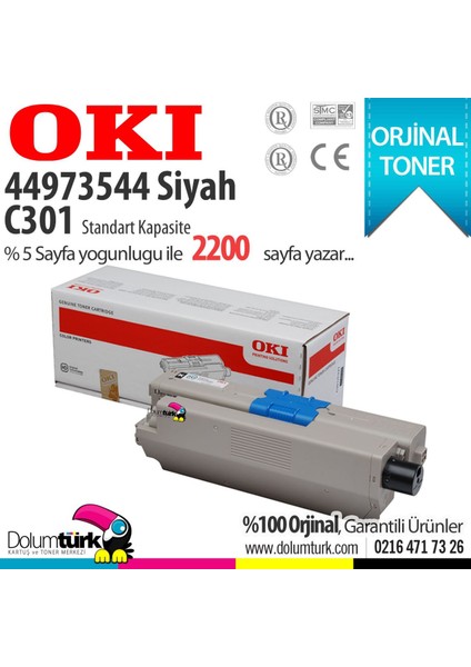 44973544 / C301 / MC342 Siyah Orjinal Toneri