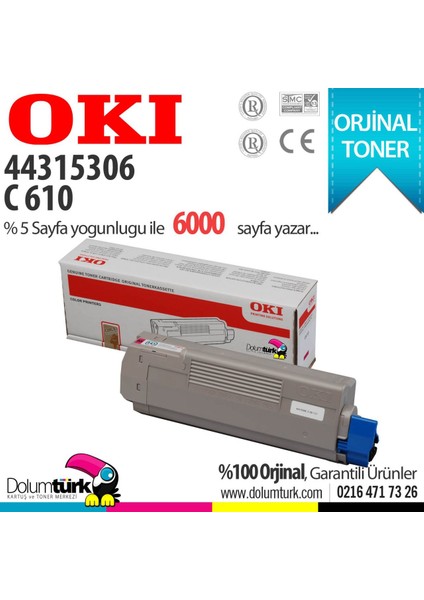 C610 / 44315322 Kırmızı Orjinal Toner