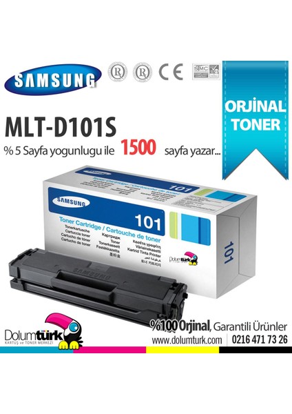 MLT-D101S / ML-2160 / ML-2165 / SCX-3400 / SCX-3405 / SF-760 Orjinal Toner