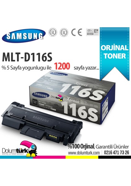 MLT-D116S Orjinal Toner
