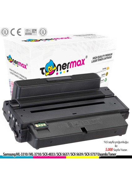 Samsung MLT-D205L / ML-3310 / ML-3312 / ML-3710 / SCX-4833 / SCX-5637 Muadil Toner