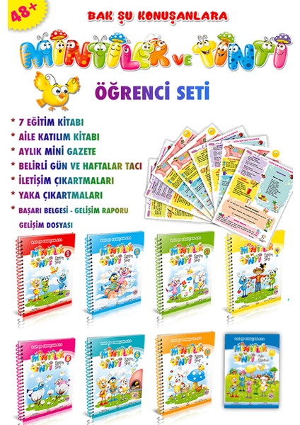 Mintiler Ve Tinti 48Ay+ Eğitim Seti (Bak Şu Konuşanlara) Yıldız Set