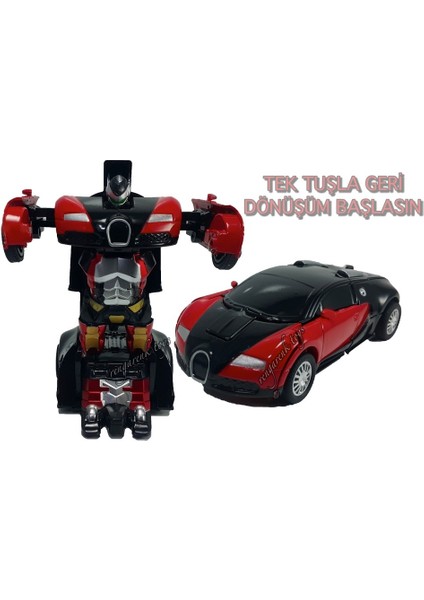 Transformers Robot Araba Çek Bırak Oyuncaklar - Robota Dönüşen Araba