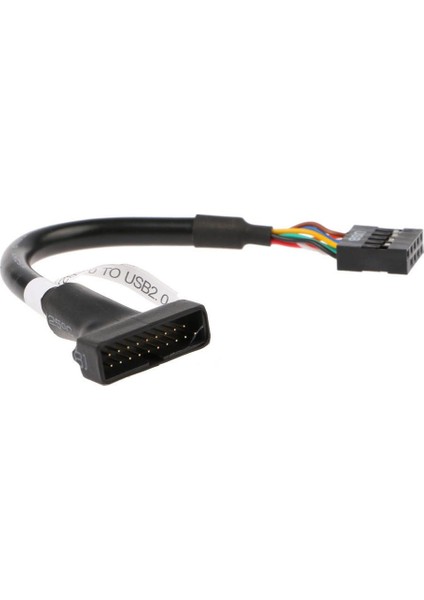 4584 9 Pin USB 2.0 Dişi - 19 Pin USB 3.0 Erkek Çevirici Dönüştürücü Adaptör Kablosu