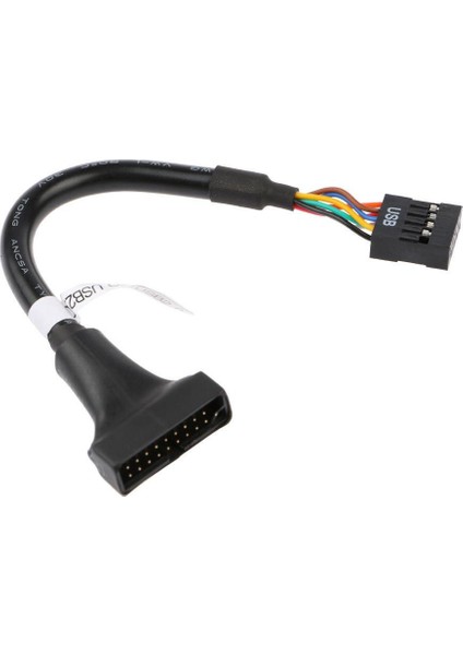 4584 9 Pin USB 2.0 Dişi - 19 Pin USB 3.0 Erkek Çevirici Dönüştürücü Adaptör Kablosu