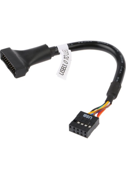 4584 9 Pin USB 2.0 Dişi - 19 Pin USB 3.0 Erkek Çevirici Dönüştürücü Adaptör Kablosu