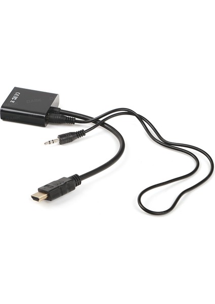 HDMI to VGA ve SES Aktif Dijital - Analog Dönüştürücüsü (DK-HD-AHDMIXVGA3)