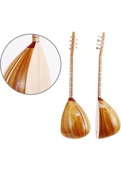 Bağlama Yaprak Dut Kısa Sap BYDK+Kılıf Hediye