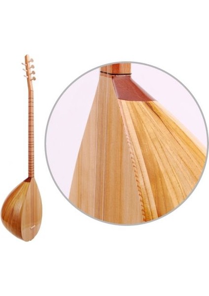 Bağlama Yaprak Özel Dut Uzun Sap BYDU+Kılıf Hediye