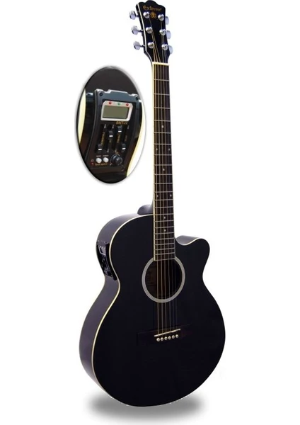 Gitar Akustik Extreme XAC45EQ4BK Sahne Gitarı