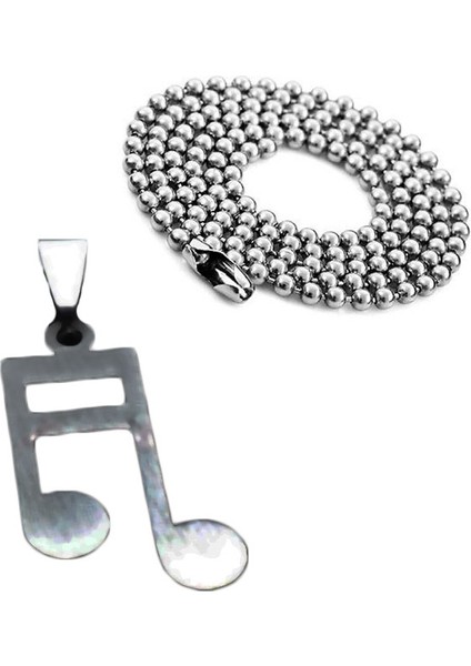 Hediyelik Notalı Kolye Ucu Zincir Hediyeli NKUZ