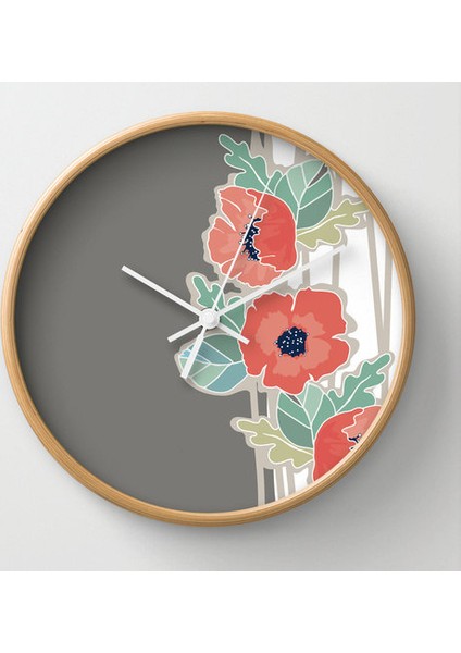 Ahşap Yuvarlak Duvar Saati