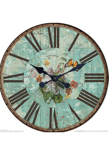 Ahşap Yuvarlak Duvar Saati