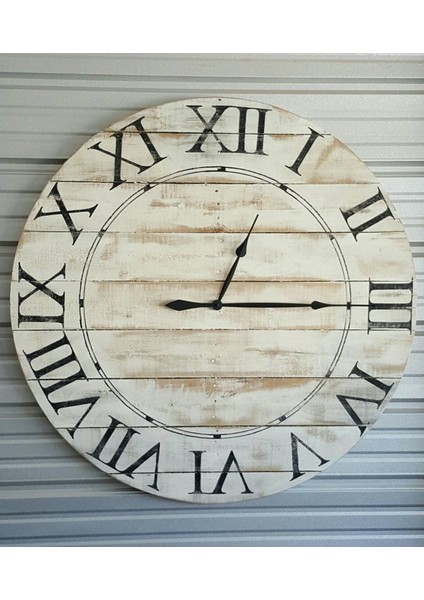 Ahşap Yuvarlak Duvar Saati