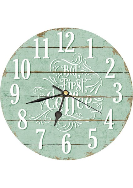 Ahşap Yuvarlak Duvar Saati