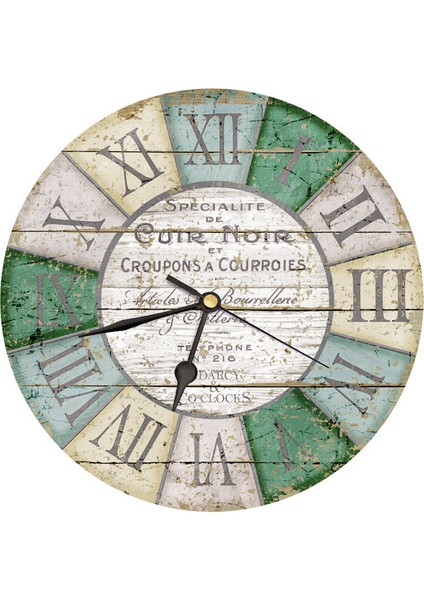 Ahşap Yuvarlak Duvar Saati