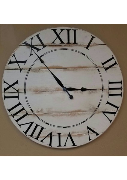 Ahşap Yuvarlak Duvar Saati