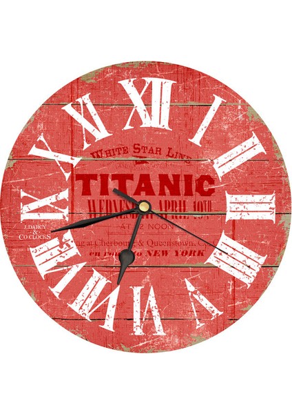 Ahşap Yuvarlak Duvar Saati