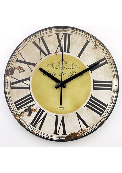 Ahşap Yuvarlak Duvar Saati