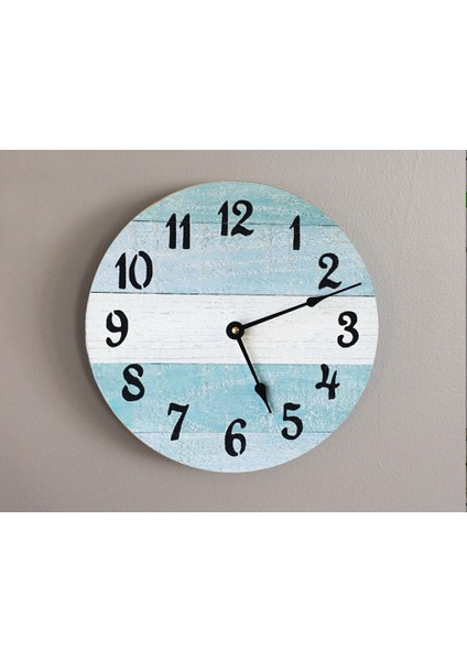 Ahşap Yuvarlak Duvar Saati