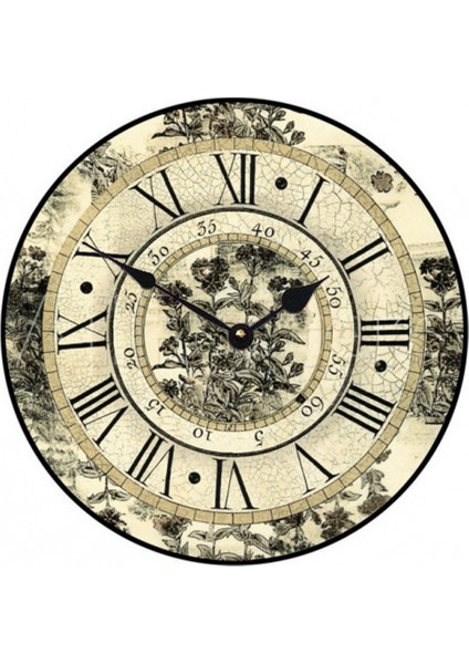 Ahşap Yuvarlak Duvar Saati