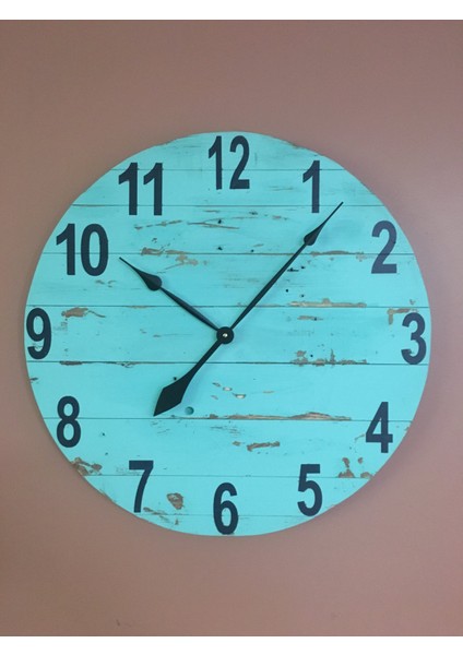 Ahşap Yuvarlak Duvar Saati