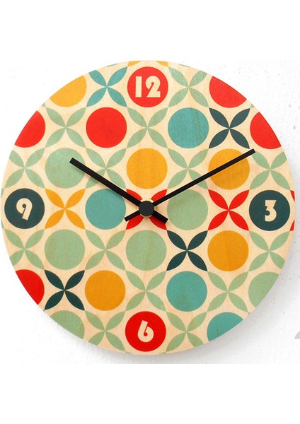 Ahşap Yuvarlak Duvar Saati