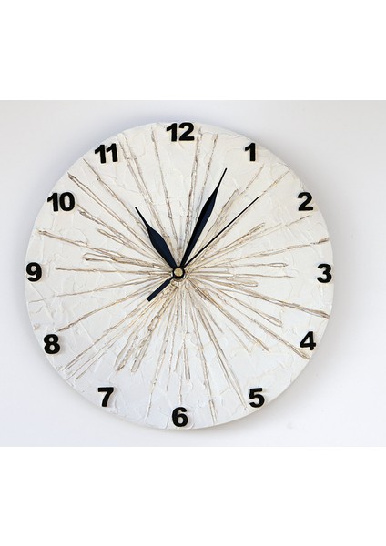 Ahşap Yuvarlak Duvar Saati