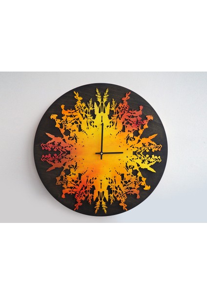 Ahşap Yuvarlak Duvar Saati