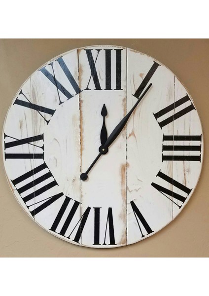 Ahşap Yuvarlak Duvar Saati