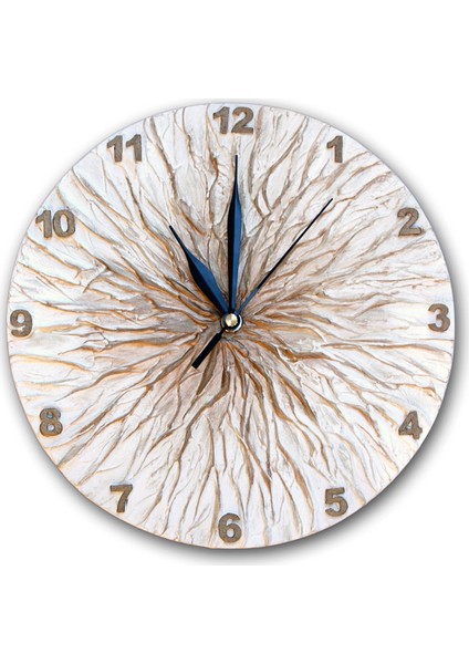 Ahşap Yuvarlak Duvar Saati