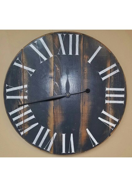 Ahşap Yuvarlak Duvar Saati