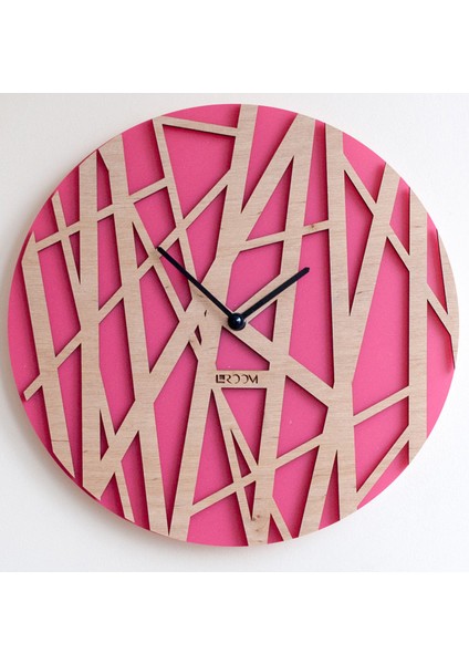 Ahşap Yuvarlak Duvar Saati