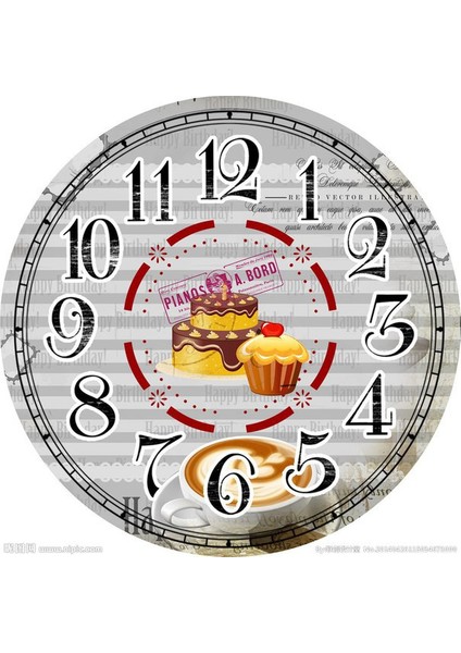 Ahşap Yuvarlak Mutfak Duvar Saati