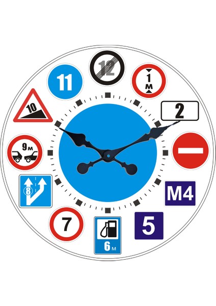 Ahşap Yuvarlak Duvar Saati